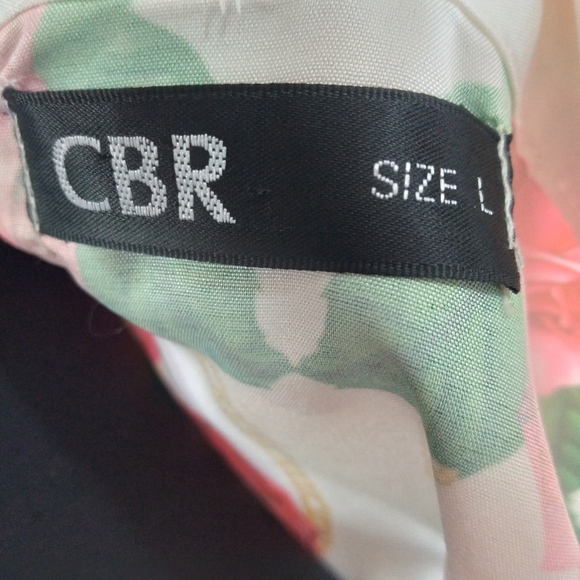 Women's Long Sleeve V-NECK Tie Multi-Color Flower Print Shirt-Size Large - Picture 8 of 10